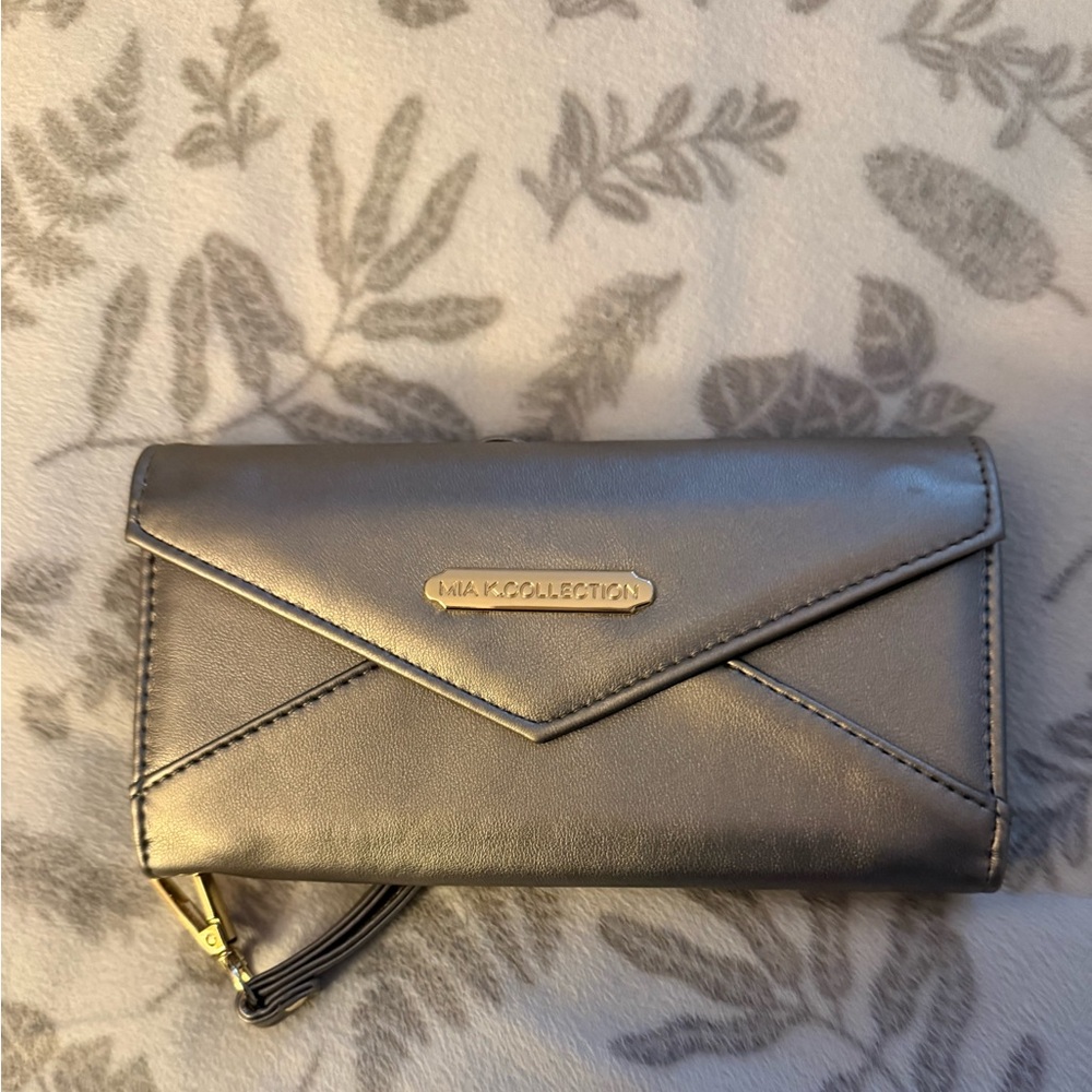 MIA K COLLECTION Gray Women's Clutch/Wristlet